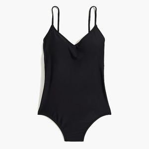 J. Crew Factory Black Ballet Tank Swimsuit